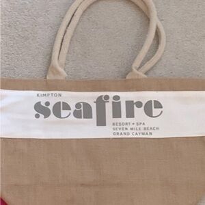 COPY - Tote bag set from Kimpton Hotel in Grand Cayman. “Seafire” Never used!